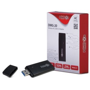 Inter-Tech DMG-20 | Wi-Fi 5 USB Adapter | 867 Mbps | Dual-band (2,4 GHz / 5 GHz) | USB 3.0 | Zwart Inter-Tech DMG-20 | Wi-Fi 5 USB Adapter | 867 Mbps | Dual-band (2,4 GHz / 5 GHz) | USB 3.0 | Zwart
