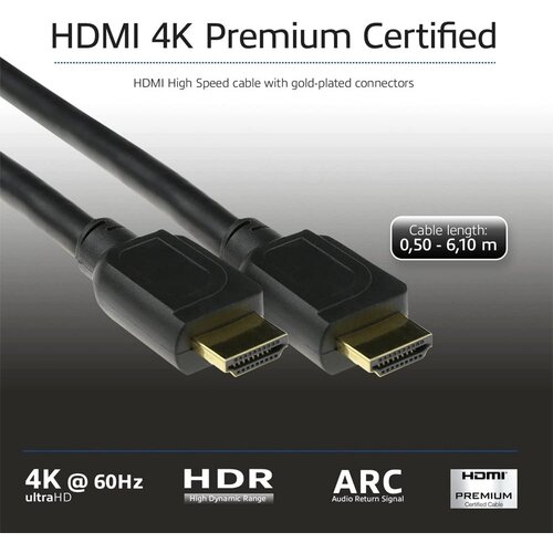 ACT AK3943 HDMI kabel 1,5 m HDMI Type A (Standaard) Zwart