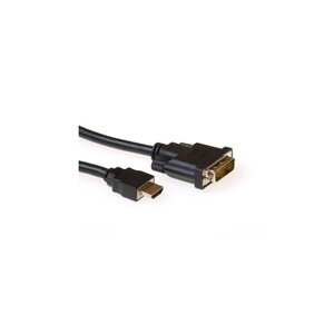 ACT AK3739 video kabel adapter 1 m HDMI DVI-D Zwart