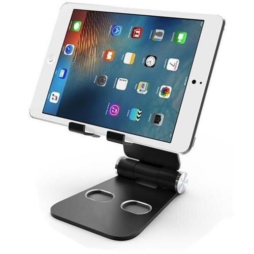 Mobiparts Tablet Stand Holder Metal size L - Zwart