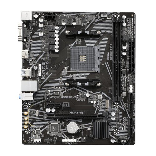 Gigabyte A520M-K V2 | Socket AM4 | AMD A520 | 2xDDR4 | Micro-ATX | Moederbord Gigabyte A520M-K V2 | Socket AM4 | AMD A520 | 2xDDR4 | Micro-ATX | Moederbord