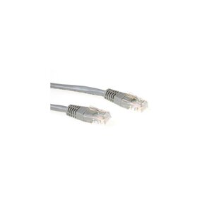 ACT Grijze 1,5 meter UTP CAT6 patchkabel met RJ45 connectoren