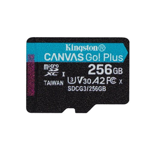 Kingston Technology Canvas Go! Plus 256 GB MicroSD UHS-I Klasse 10 Kingston Technology Canvas Go! Plus 256 GB MicroSD UHS-I Klasse 10