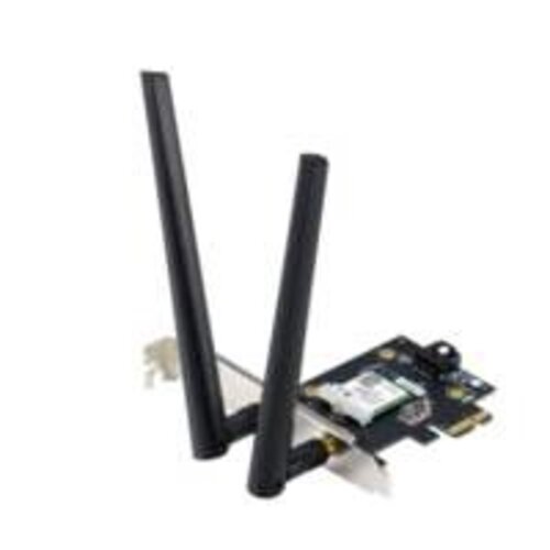 Asus ASUS PCE-AXE5400 Interne WLAN-kaart | Wi-Fi 6E (802.11ax) | 2402 Mbit/s | Tri-band (2,4 GHz / 5 GHz / 6 GHz) | Bluetooth 5.2