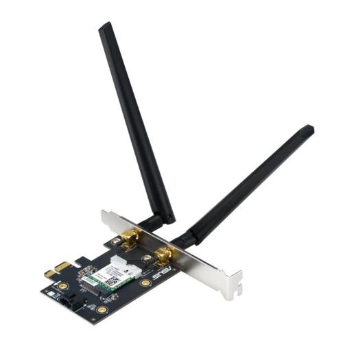 Asus ASUS PCE-AXE5400 Interne WLAN-kaart | Wi-Fi 6E (802.11ax) | 2402 Mbit/s | Tri-band (2,4 GHz / 5 GHz / 6 GHz) | Bluetooth 5.2