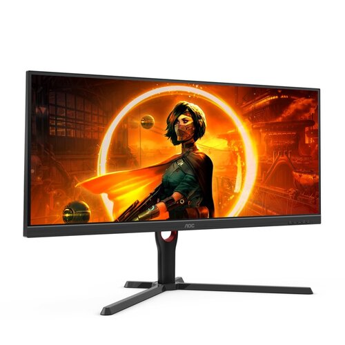 AOC G3 U34G3XM/EU LED display 86,4 cm (34") 3440 x 1440 Pixels UltraWide Quad HD Zwart, Rood