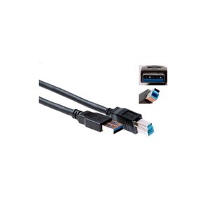ACT SB3019 | USB 3.2 Gen 1 Kabel | USB-A naar USB-B | 2m | Zwart