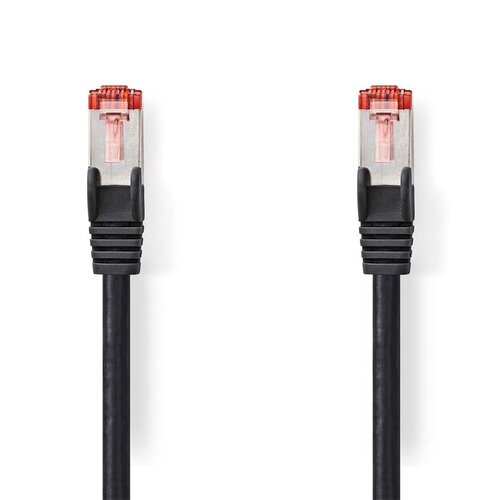 Nedis CCGL85221BK10 netwerkkabel Zwart 1 m Cat6 S/FTP (S-STP) Nedis CCGL85221BK10 netwerkkabel Zwart 1 m Cat6 S/FTP (S-STP)