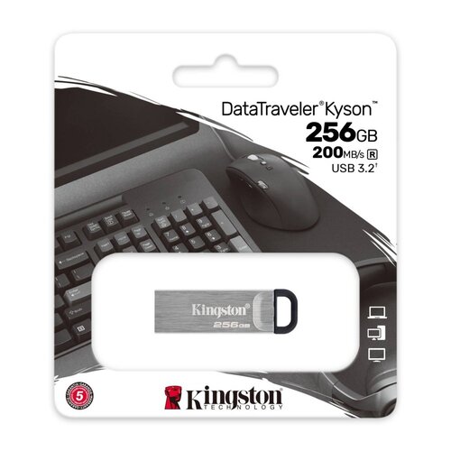 Kingston Technology DataTraveler Kyson USB flash drive 256 GB USB Type-A 3.2 Gen 1 (3.1 Gen 1) Zilver