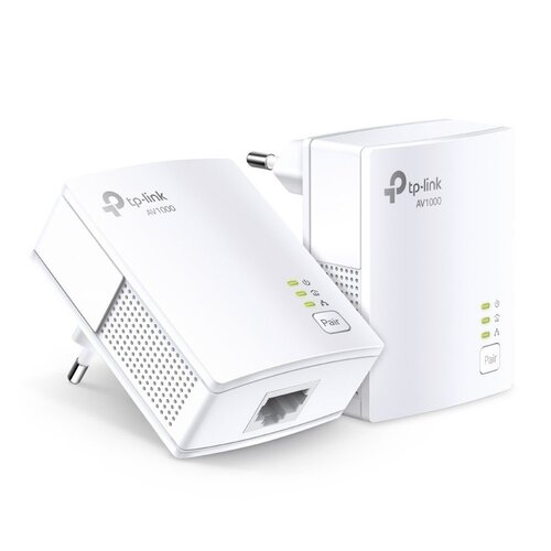 TP-Link AV1000 | Powerline Adapter Set | 1000 Mbps | Gigabit Ethernet | Starter Kit