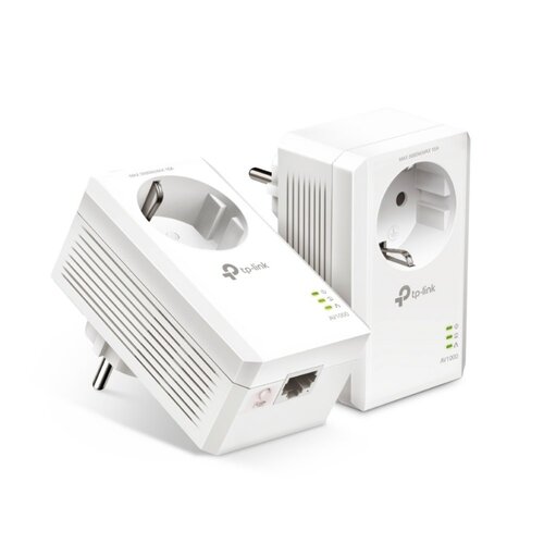 TP-Link AV1000 | Powerline Adapter Set | 1000 Mbps | Gigabit Ethernet | Starter Kit