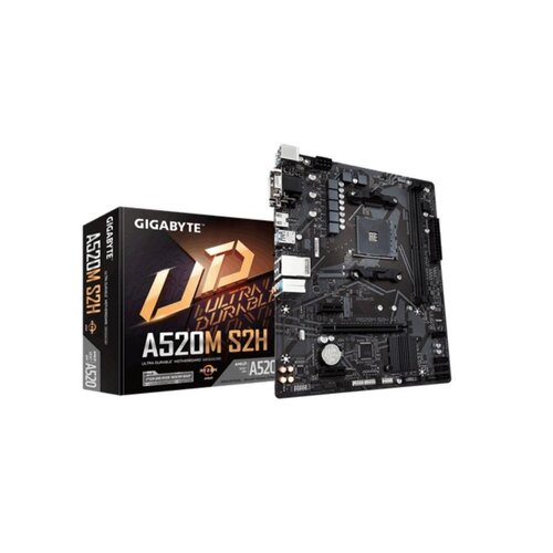 Gigabyte A520M S2H | Socket AM4 | AMD A520 | 2xDDR4 | Micro-ATX | Moederbord Gigabyte A520M S2H | Socket AM4 | AMD A520 | 2xDDR4 | Micro-ATX | Moederbord