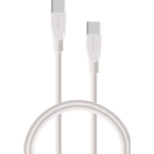 Mobiparts | USB-C naar USB-C Kabel | 2A | 1m | Wit (Bulk)