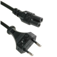 electriciteitssnoer | 2-pin | Zwart | 1,8 m | PC-184-VDE