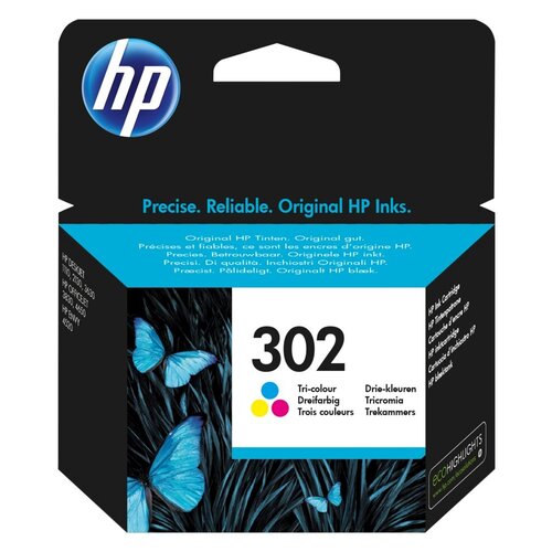 Hewlett Packard HP 302 | Originele Cyaan/Magenta/Geel Inktcartridge | 1 Stuk