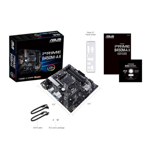 Asus ASUS PRIME B450M-A II | Socket AM4 | AMD B450 | 4xDDR4 | Micro-ATX | Moederbord