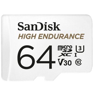 Sandisk SanDisk High Endurance | MicroSDXC | 64GB | Class 10 | UHS-I U3