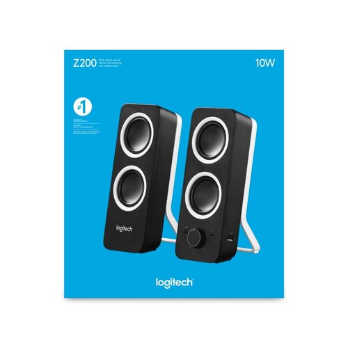 Logitech Z200 Stereo Speakers Rijk stereogeluid RENEWED