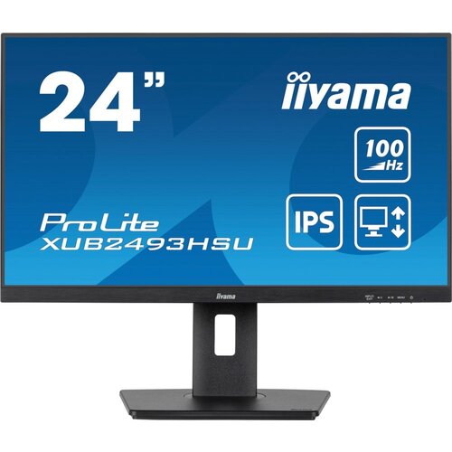 Iiyama ProLite XUB2493HSU-B6 24'' | 1920x1080 IPS | 100Hz | AdaptiveSync | USB-Hub | In hoogte verstelbaar | Full HD Monitor Iiyama ProLite XUB2493HSU-B6 24'' | 1920x1080 IPS | 100Hz | AdaptiveSync | USB-Hub | In hoogte verstelbaar | Full HD Monitor