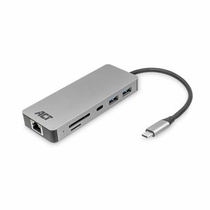 ACT AC7072 USB-C Hub 3.0 | 2x USB-A & 2x USB-C Poorten | 5 Gbps | Aluminium Behuizing | 12 cm Kabel