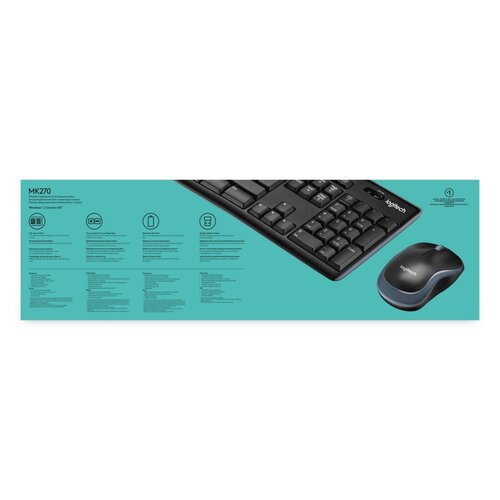 Logitech MK270 | Draadloze Muis en Toetsenbordcombo | QWERTY Logitech MK270 | Draadloze Muis en Toetsenbordcombo | QWERTY