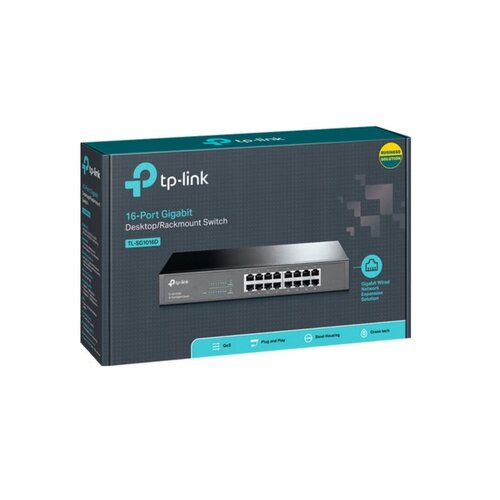 TP-Link TL-SF1016 Unmanaged Fast Ethernet (10/100) 1U Zwart