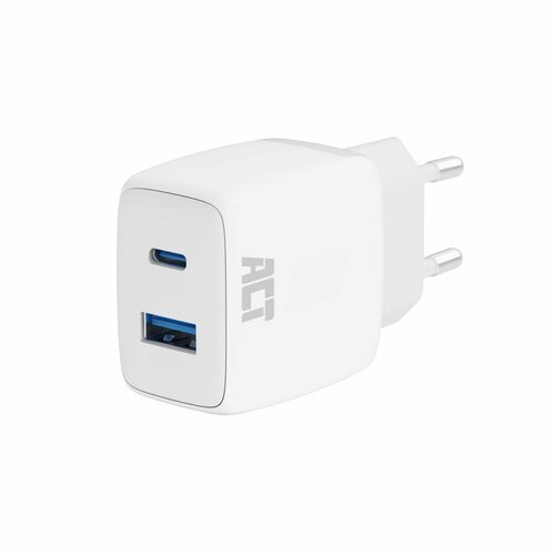 ACT AC2122 oplader voor mobiele apparatuur Universeel Wit AC Snel opladen Auto ACT AC2122 oplader voor mobiele apparatuur Universeel Wit AC Snel opladen Auto
