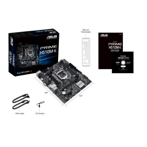 Asus ASUS PRIME H510M-K | Socket LGA 1200 | Intel H510 | Micro-ATX | Moederbord
