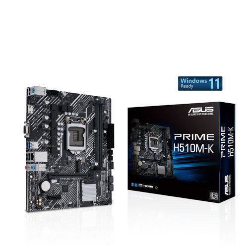 Asus ASUS PRIME H510M-K | Socket LGA 1200 | Intel H510 | Micro-ATX | Moederbord