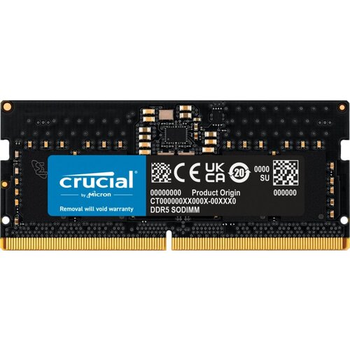 Crucial | 1x8GB DDR5 | 5600MHz | SODIMM | CL46 | Geheugenmodule | RAM Crucial | 1x8GB DDR5 | 5600MHz | SODIMM | CL46 | Geheugenmodule | RAM