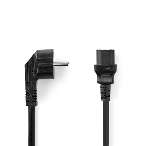 Nedis CEGL10000BK50 electriciteitssnoer Zwart 5 m CEE7/7 C13 stekker Nedis CEGL10000BK50 electriciteitssnoer Zwart 5 m CEE7/7 C13 stekker