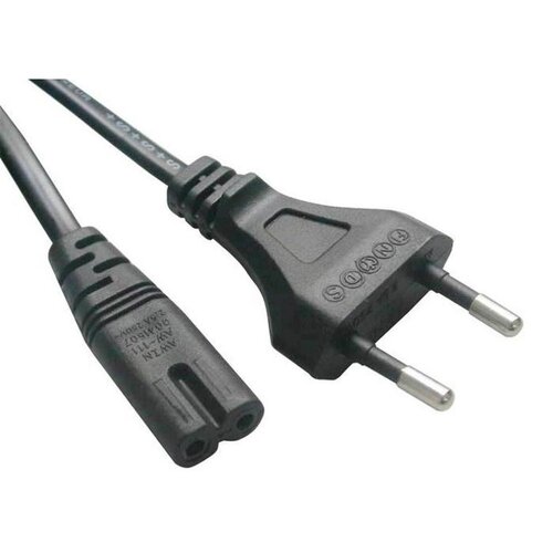 OEM AC voedingskabel 2 pin EU 1x EURO stekker 1m OEM AC voedingskabel 2 pin EU 1x EURO stekker 1m