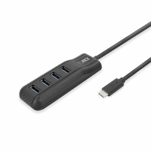 ACT AC6420 interface hub USB 3.2 Gen 1 (3.1 Gen 1) Type-C 5000 Mbit/s Zwart ACT AC6420 interface hub USB 3.2 Gen 1 (3.1 Gen 1) Type-C 5000 Mbit/s Zwart