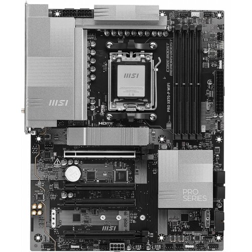 MSI PRO X870-P WIFI | Socket AM5 | AMD X870 | 4xDDR5 | ATX | Moederbord MSI PRO X870-P WIFI | Socket AM5 | AMD X870 | 4xDDR5 | ATX | Moederbord