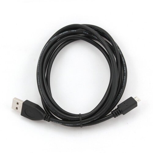 Gembird CCP-MUSB2-AMBM-1M USB-kabel USB 2.0 Micro-USB B USB A Zwart Gembird CCP-MUSB2-AMBM-1M USB-kabel USB 2.0 Micro-USB B USB A Zwart