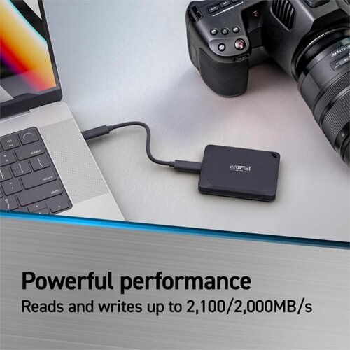 Crucial X10 Pro | Externe SSD | 1TB | USB 3.2 Gen 2x2 | 2.100MB/s | IP55 | Zwart | Compact & Robuust