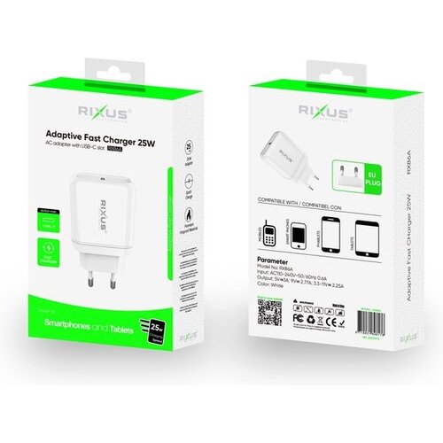 rixus adaptive fast charger 25w rixus adaptive fast charger 25w