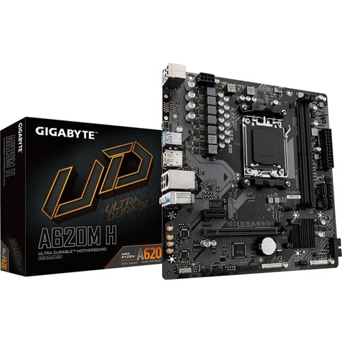 Gigabyte GIGABYTE A620M H | Socket AM5 | AMD A620 | 2xDDR5 | Micro-ATX | Moederbord Gigabyte GIGABYTE A620M H | Socket AM5 | AMD A620 | 2xDDR5 | Micro-ATX | Moederbord