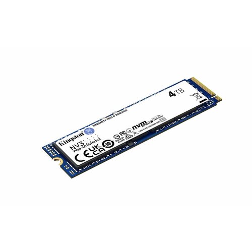 Kingston NV3 | 4TB NVMe SSD | M.2 | Gen4 | 6.000MB/s Lezen | 5.000MB/s Schrijven Kingston NV3 | 4TB NVMe SSD | M.2 | Gen4 | 6.000MB/s Lezen | 5.000MB/s Schrijven