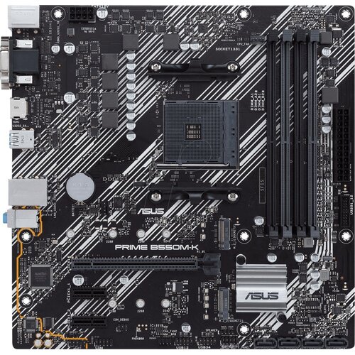 Asus ASUS PRIME B550M-K | Socket AM4 | AMD B550 | 4xDDR4 | Micro-ATX | Moederbord Asus ASUS PRIME B550M-K | Socket AM4 | AMD B550 | 4xDDR4 | Micro-ATX | Moederbord