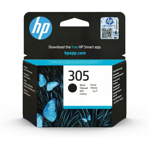 Hewlett Packard HP 305 originele zwarte inktcartridge Hewlett Packard HP 305 originele zwarte inktcartridge
