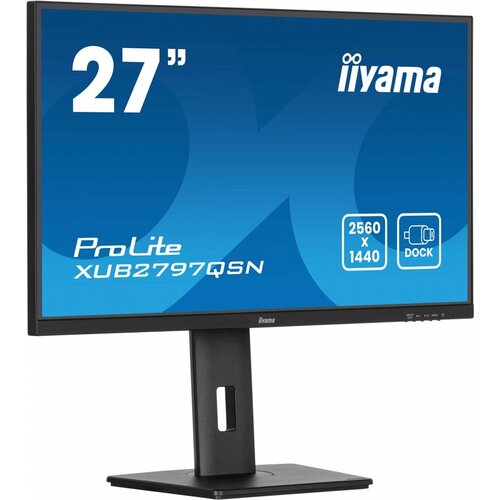 Iiyama iiyama ProLite XUB2797QSN-B2 27'' | 2560x1440 QHD IPS | 100Hz | USB-C Dock | RJ45 LAN | 1ms | Monitor Iiyama iiyama ProLite XUB2797QSN-B2 27'' | 2560x1440 QHD IPS | 100Hz | USB-C Dock | RJ45 LAN | 1ms | Monitor