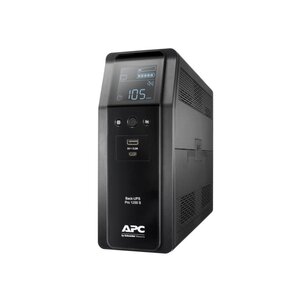 APC Back-UPS Pro BR1200SI | 1200 VA | 8x IEC C13 Stopcontacten (6 op Accu) | Pure Sine Wave | AVR Technologie | USB Type A & C | LCD-scherm