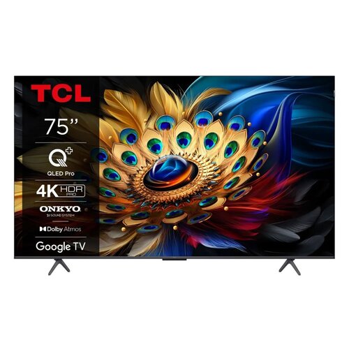 TCL 75C69B 75" | Ultra HD 4K QLED Smart TV | Google TV + Wifi | Dolby Vision | Quantum Dot voor Realistische Kleuren | 60Hz TCL 75C69B 75" | Ultra HD 4K QLED Smart TV | Google TV + Wifi | Dolby Vision | Quantum Dot voor Realistische Kleuren | 60Hz