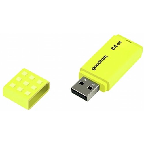 Goodram UME2-0640Y0R1 | 64GB USB-A 2.0 Flash Drive | Geel Goodram UME2-0640Y0R1 | 64GB USB-A 2.0 Flash Drive | Geel