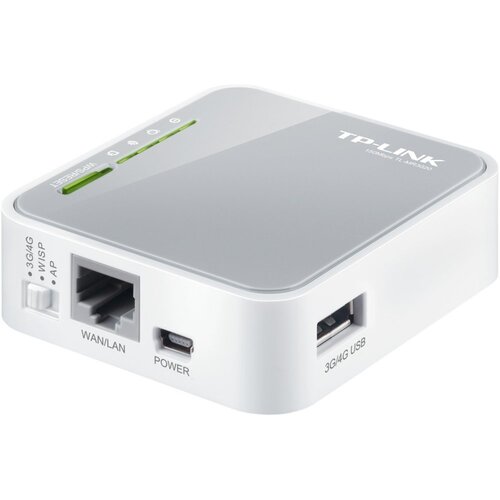 TP-Link TP-LINK TL-MR3020 draadloze router Fast Ethernet Single-band (2.4 GHz) 3G 4G Grijs, Wit TP-Link TP-LINK TL-MR3020 draadloze router Fast Ethernet Single-band (2.4 GHz) 3G 4G Grijs, Wit