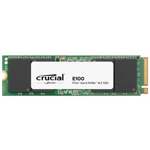 Crucial E100 | 1TB NVMe SSD | M.2 Gen4 | 5.000MB/s Lezen | 4.500MB/s Schrijven