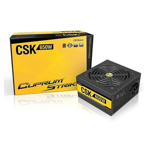Antec Cuprum Strike CSK650 | 650 Watt Bronze ATX PSU | Power Supply | Voeding Antec Cuprum Strike CSK650 | 650 Watt Bronze ATX PSU | Power Supply | Voeding