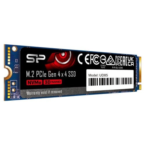 Silicon Power UD85 | 1TB NVMe SSD | M.2 | Gen4 | 3.600MB/s Lezen | 2.800MB/s Schrijven Silicon Power UD85 | 1TB NVMe SSD | M.2 | Gen4 | 3.600MB/s Lezen | 2.800MB/s Schrijven