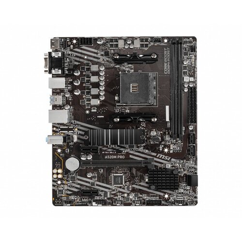 MSI A520M PRO | Socket AM4 | AMD A520 | 2xDDR4 | Micro-ATX | Moederbord MSI A520M PRO | Socket AM4 | AMD A520 | 2xDDR4 | Micro-ATX | Moederbord